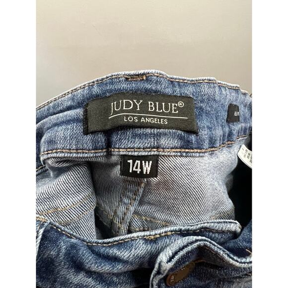 Judy Blue Denim Womens Straight Leg Relaxed Fit Jeans Size 14W - Picture 5 of 7